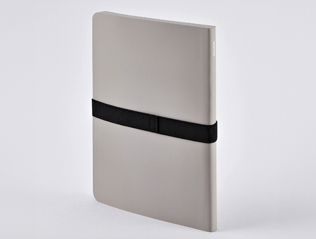 Carnet de notes Nuuna, Not White L Light, gris