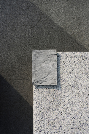 Rock soap dish Celement, grey