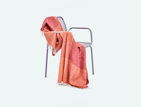 Blend Throw merino wool, tre product, red, white