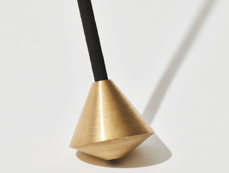 Acorn Brass Incense Holder, elemense