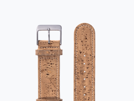 Mudita cork watch strap black