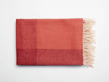 Blend Throw merino wool, tre product, red, white