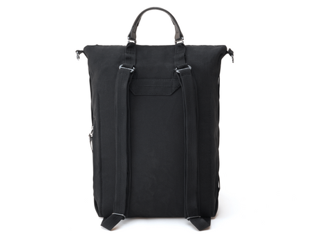 Ökologischer Rucksack Zip Pack QWSTION, bananatex® Ganz schwarz