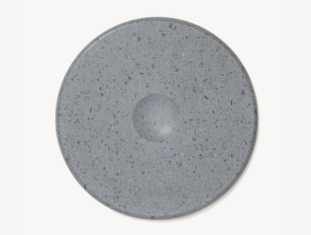 Moon marble plate, tre product, lava gray 