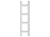 Ladder Drab Hunger, Zieta Studio, inox