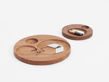 Moln solid wood tray, tre product, small, American walnut