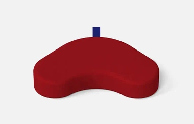 Coussin de méditation Heart, Wise Habit, red