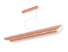 Linear Pendant Lamp Apolin 2, KASPA, dusty pink