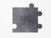 Marmor-Tischsets Stonecut Puzzle, tre product, schwarz