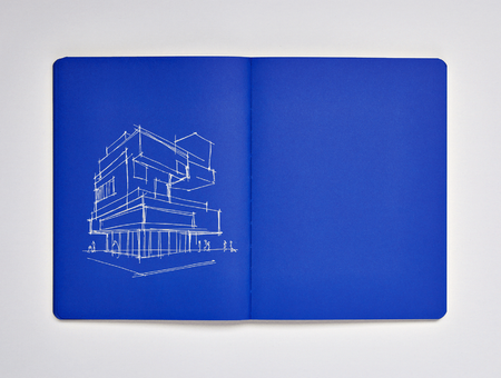 Nuuna Not White L Light notebook, Blue