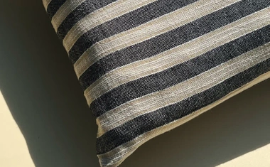 Linen and cotton cushion cover, Mizar & Alcor Mute, Karam