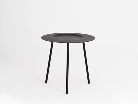 Woodplate Table basse en acier, tre product, petit noir