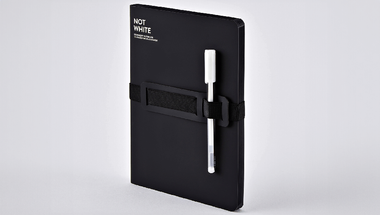 Nuuna Not White L Light notebook, Black