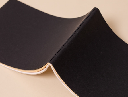 A notebook made from recycled paper G. Note Grape Lab