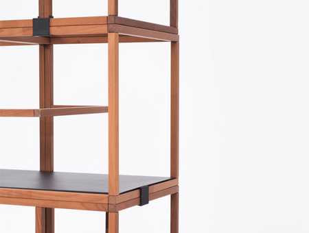 Modulares Möbelsystem Text Block Holz, tre product, Einzelset