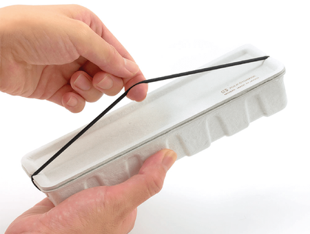 Trousse à crayons écologique Pulp Midori, blanche