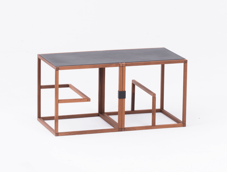 Modular furniture system Text Block Wood, tre product, double set