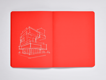 Carnet de notes Nuuna, Not White L Light, rouge