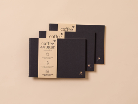 A notebook made from recycled paper G. Note Grape Lab