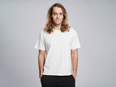 Now organic cotton T-shirt, Mudita, men's, white