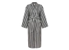  Cotton and linen robe, Mizar & Alcor striped black