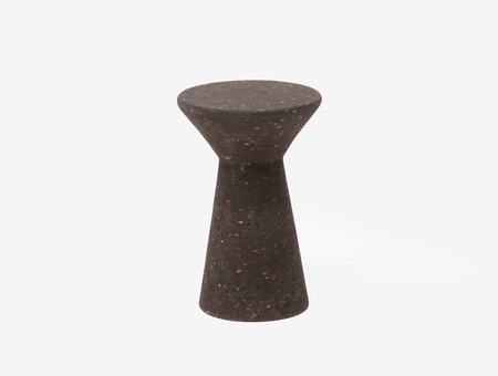 Cork Stool from natural form, tre product, dark