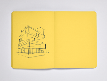 Carnet de notes Nuuna, Not White L Light, jaune