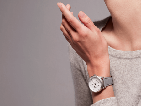 Montre automatique Mudita Moment, grise