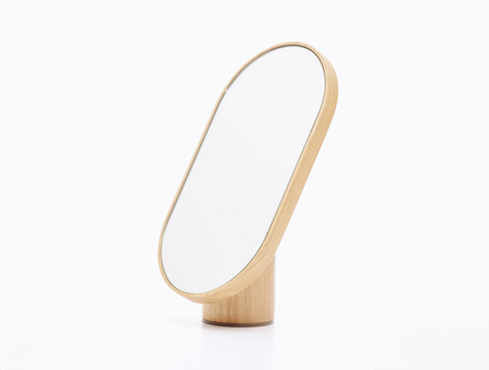 ClearVision Miroir en verre clair Woodturn, tre product, chêne