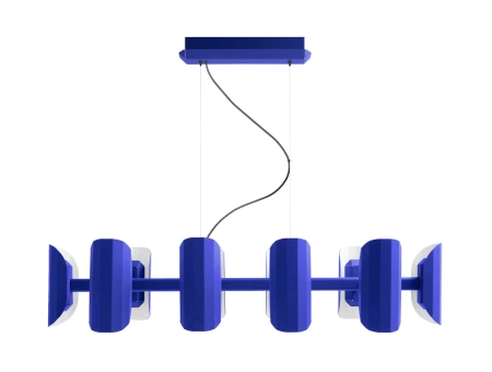Lampa wisząca wieloramienna Apolin 3, KASPA, kobalt