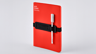 Carnet de notes Nuuna, Not White L Light, rouge
