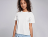 T-shirt Here en coton biologique, Mudita, femmes, blanc