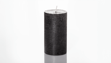 Bougie artisanale Chamber, tre product, grande noire et violette