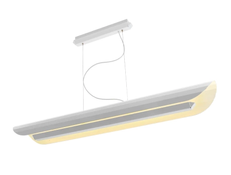 Linear Pendant Lamp Apolin 2, KASPA, white