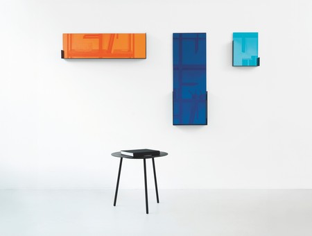 Mood wall mirror, tre product, turquoise small