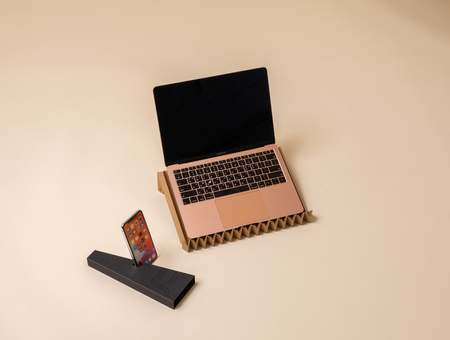 G. Flow eco-friendly laptop stand, camel