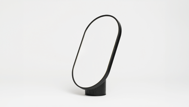 ClearVision Woodturn Mirror, tre product, black