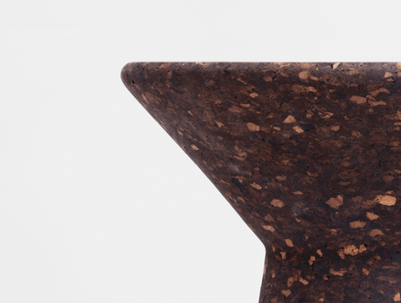 Tabouret en liège naturel Cork Stool, tre product, sombre