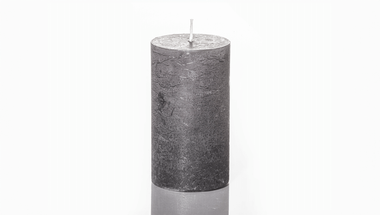 Chamber handmade candle, tre product, tall grey