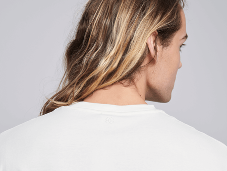 Now T-Shirt aus Bio-Baumwolle, Mudita, Herren, weiß