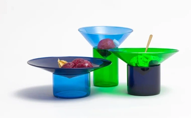 Zestaw borokrzemowy Vovo, tre product, niebieski-jasnoniebieski-zielony