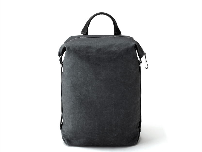 Ekologiczny plecak Roll Pack QWSTION, bananatex® Waxed Black